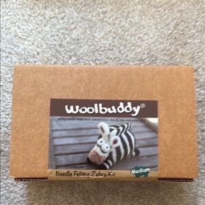 Woolbuddy Needle Felting Zebra Kit craft